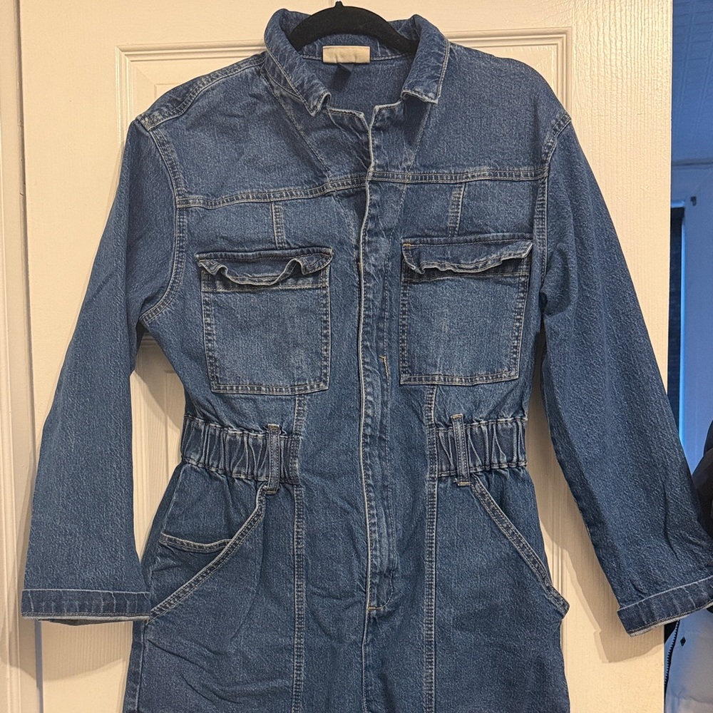 Universal Thread Classic Blue Denim Jumpsuit sz 10